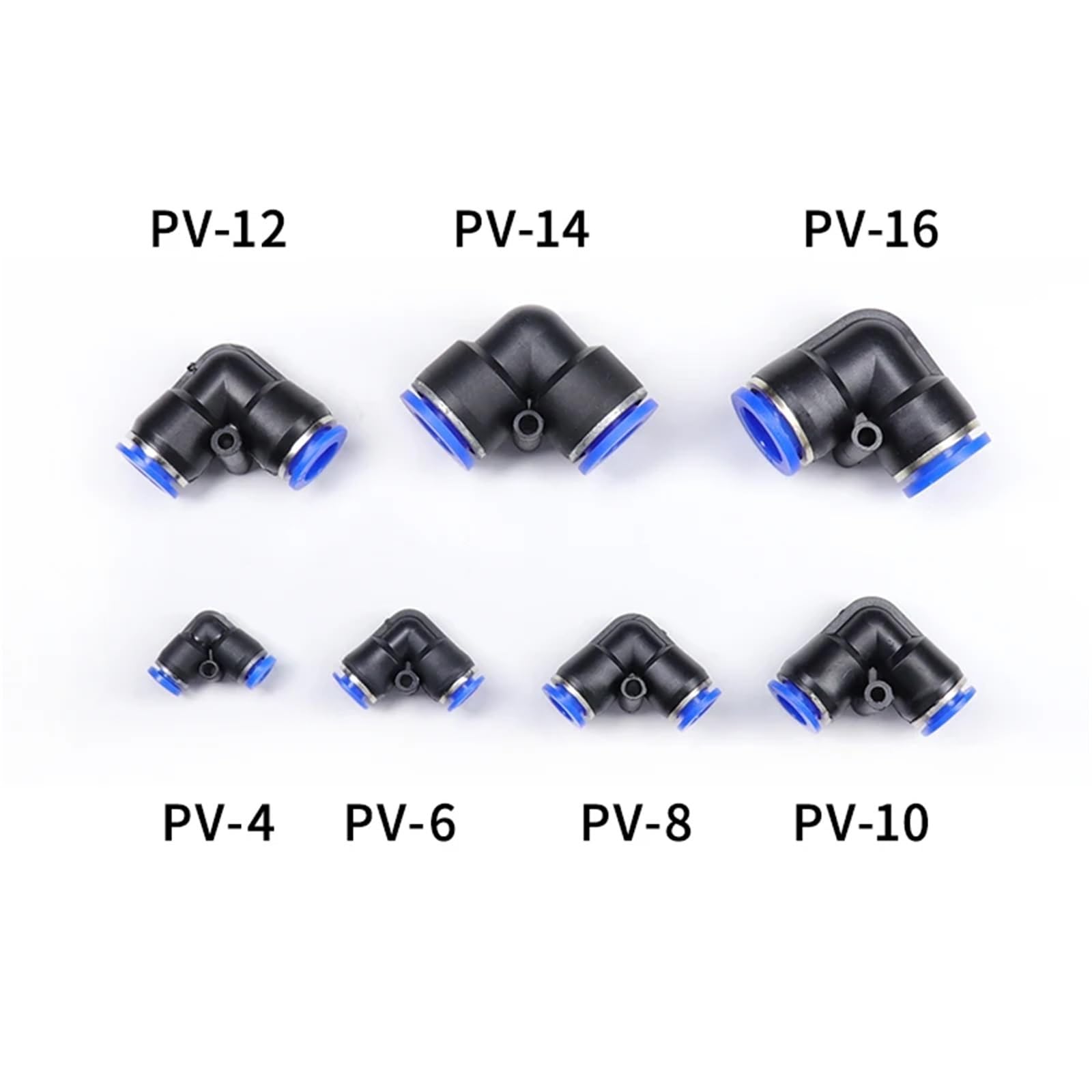 100 Stück pneumatische Armaturen, Push-to-Connect-Luftschlauchverbinder-Set