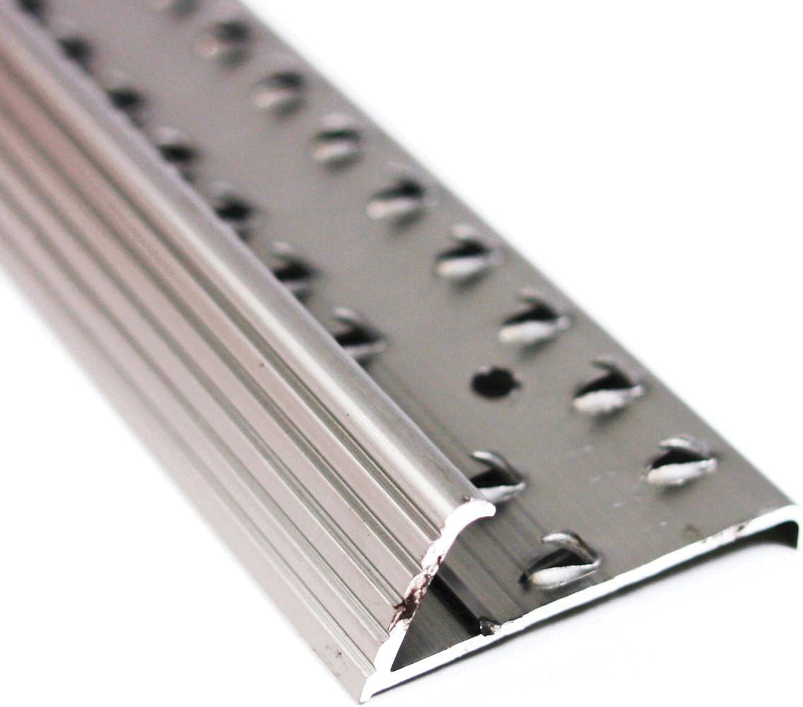 M-D Building Products 79053 1-3/8 In. X 36 In. Satin Brass Aluminum Carpet Gripper w/Screw Nails