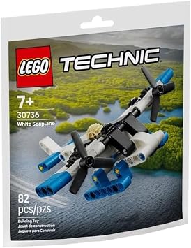 LEGO Technic White Seaplane 30736 82 Pieces