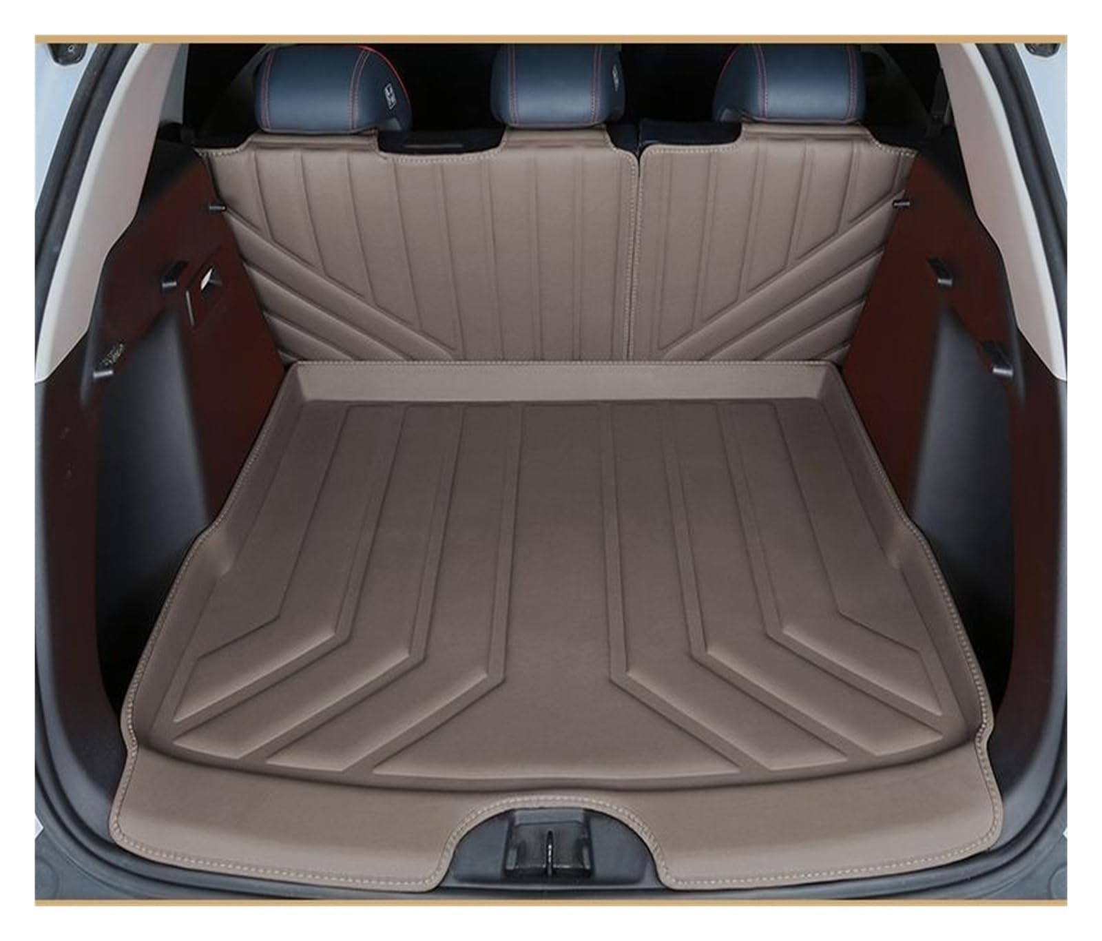 Tapis de sol et de coffre BYD Atto 3 imperméable marron café protection - 2