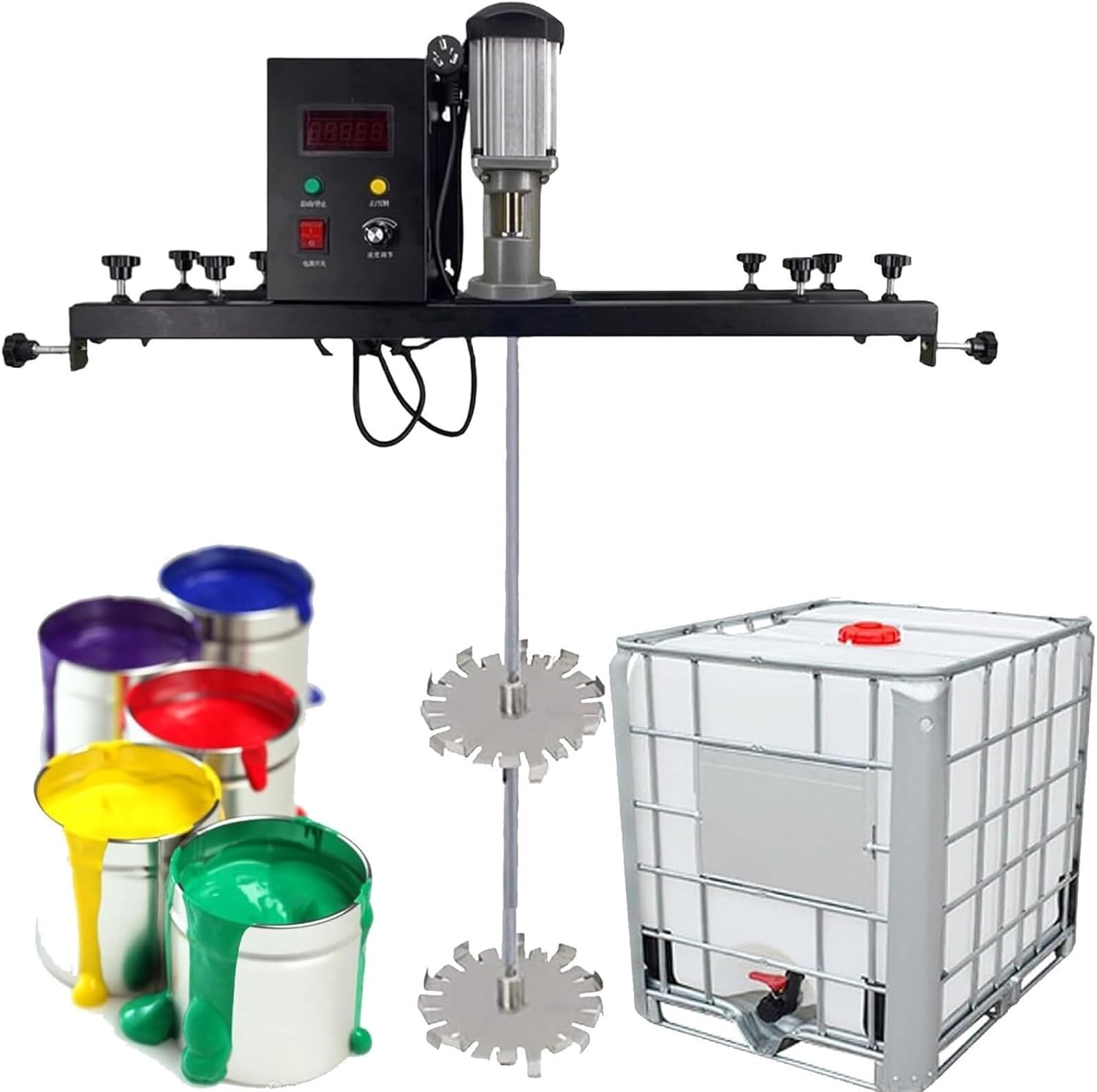 Paint Mixer Concrete Mixer,Paint And Mortar Mixer,Tank Barrel Paint Mixer,980W Paint Stirring Machine