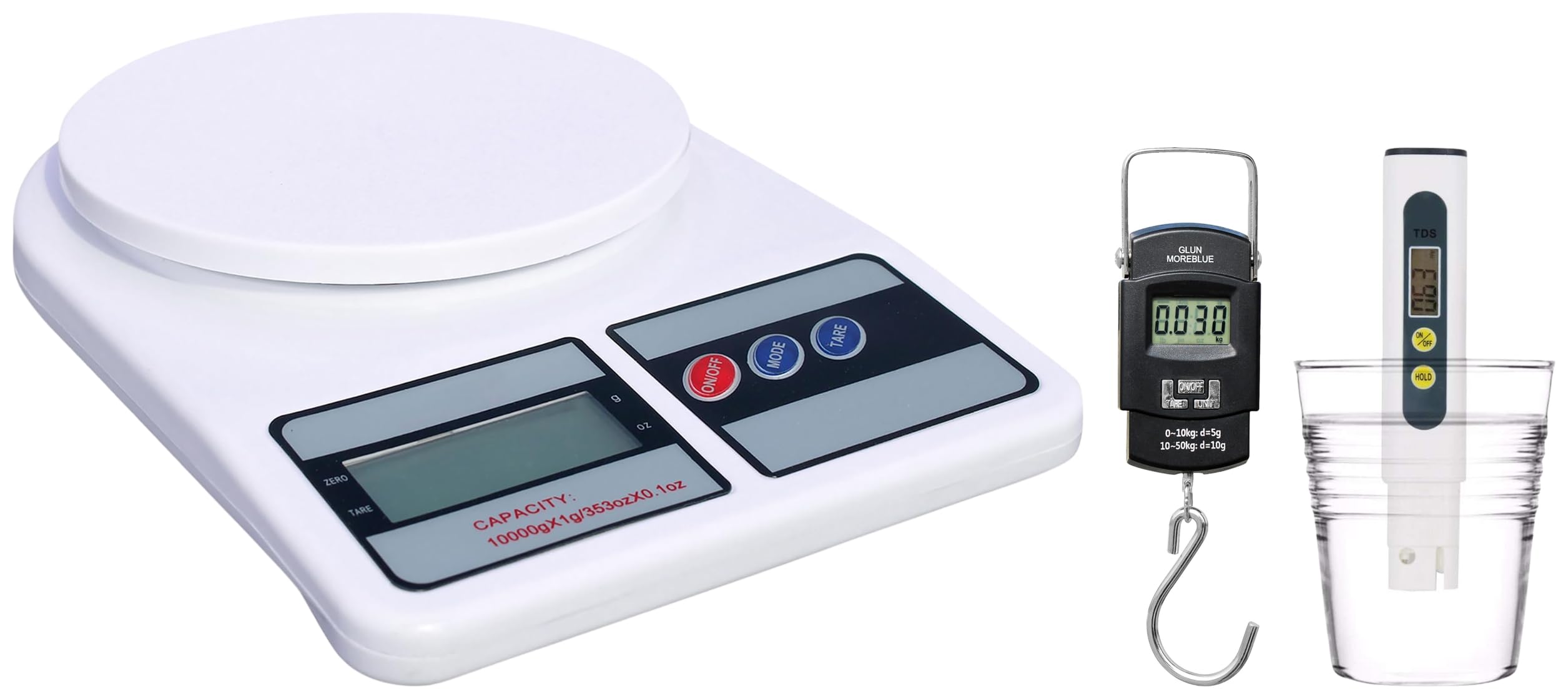 GLUN® Electronic Portable Digital LED Screen Luggage Weighing Scale, 50 kg/110 Lb For Multi-Purpose-image-10