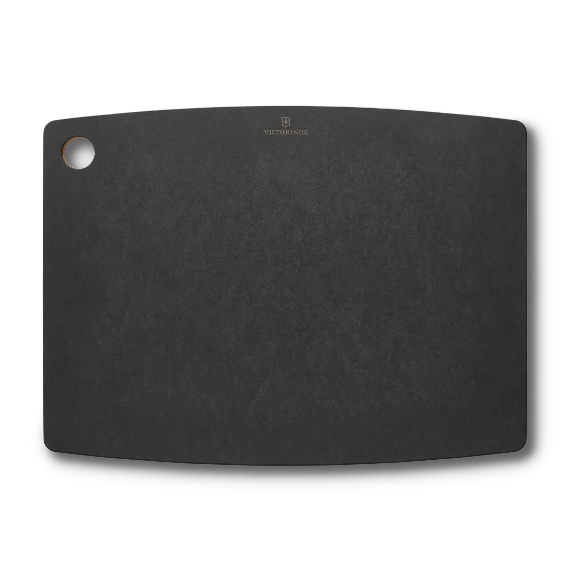 Victorinox Gourmet Tabla de Cortar L, 44.5 x 33 cm con Surco, Negro | Ideal para carne y verduras, compuesta de papel robusto, resistente al calor hasta 175 C y apta para lavavajillas