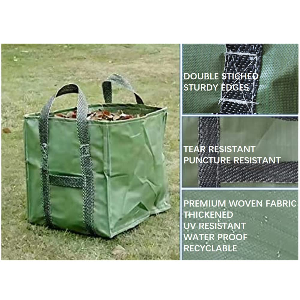 250 l × 2 sacchetti da giardino GRFELI, sacchi da giardino per rifiuti da giardino, sacchi per rifiuti da giardino, sacchetti in polipropilene intrecciati (60 x 60 x 70 cm)
