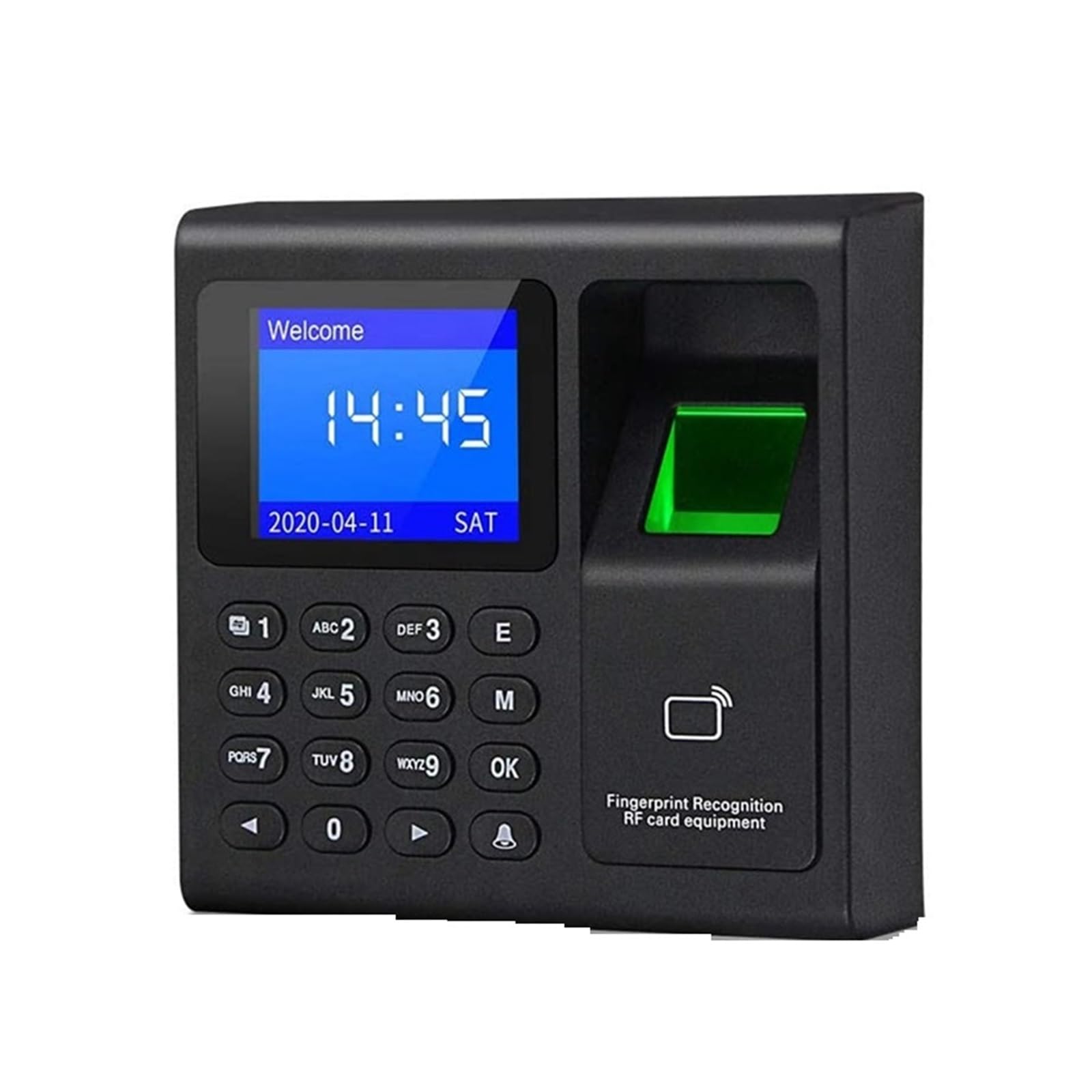 WDSOPK Clocking In Machine Biometric RFID Access Control System Keypad USB Fingerprint Electronic Time Clock Attendance Machine