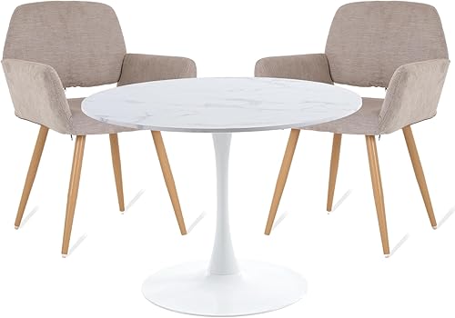 Miniatura 7 de Dolonm Silla moderna para sala de estar, comedor, silla auxiliar tapizada de tela de mediados de siglo con patas de metal dorado, sillón para club