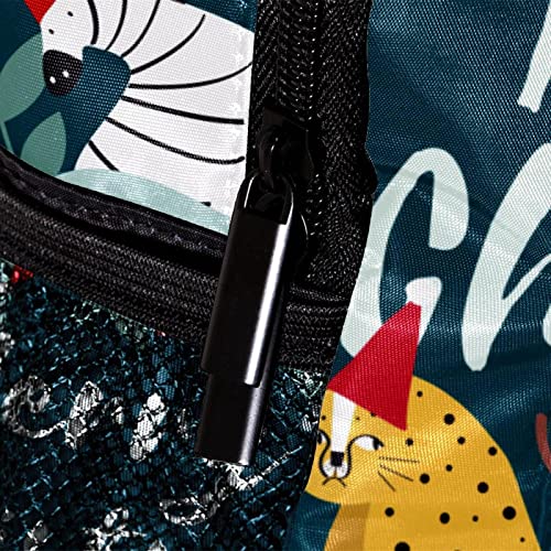Sac à dos pour garçons et filles géométrique moderne multicolore 30,5 cm - 4