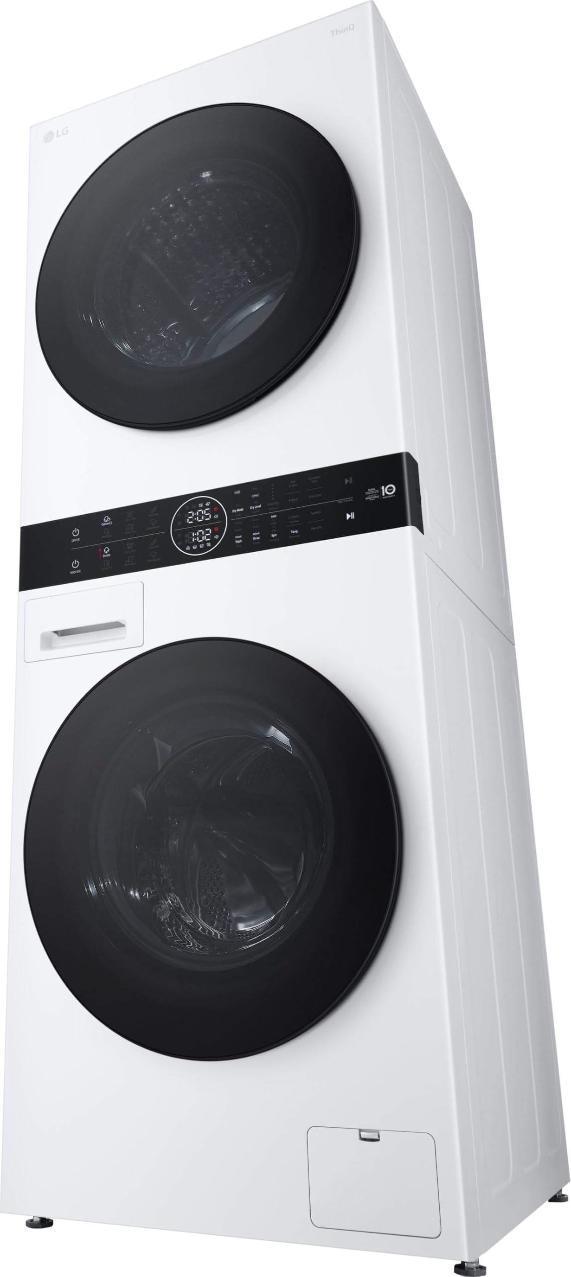 LG WT1210WWF WashTower, Waschmaschine (12 kg, EEK A-10%) und Trockner (10 kg, EEK C) mit One-Touch-Display, TurboWash 360°, AI DD, Dual Inverter Wärmepumpe, Weiß