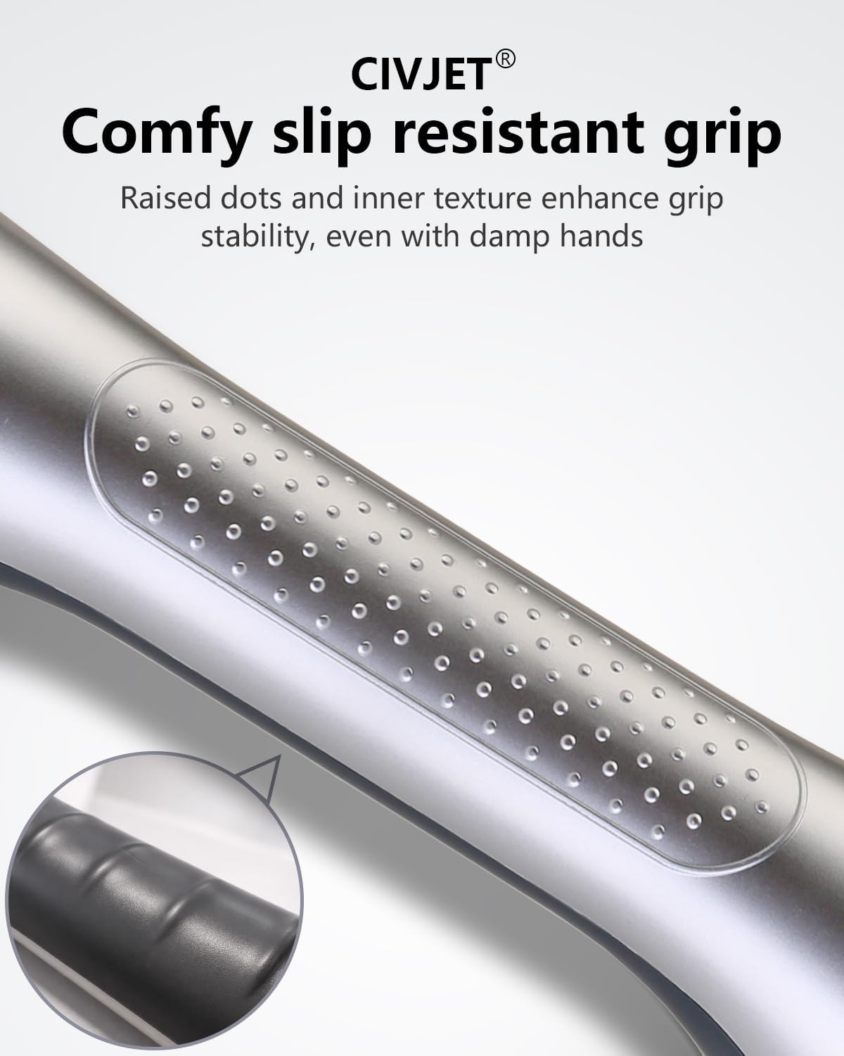 Shower Handles for Elderly Suction 2 Pack Grab Bars for Bathtubs and Showers, bar Safety 500 lbs Walls Handicap Heavy Duty Holder Hooks to Lift Large Tile Glass Suction Cups Tool Chair