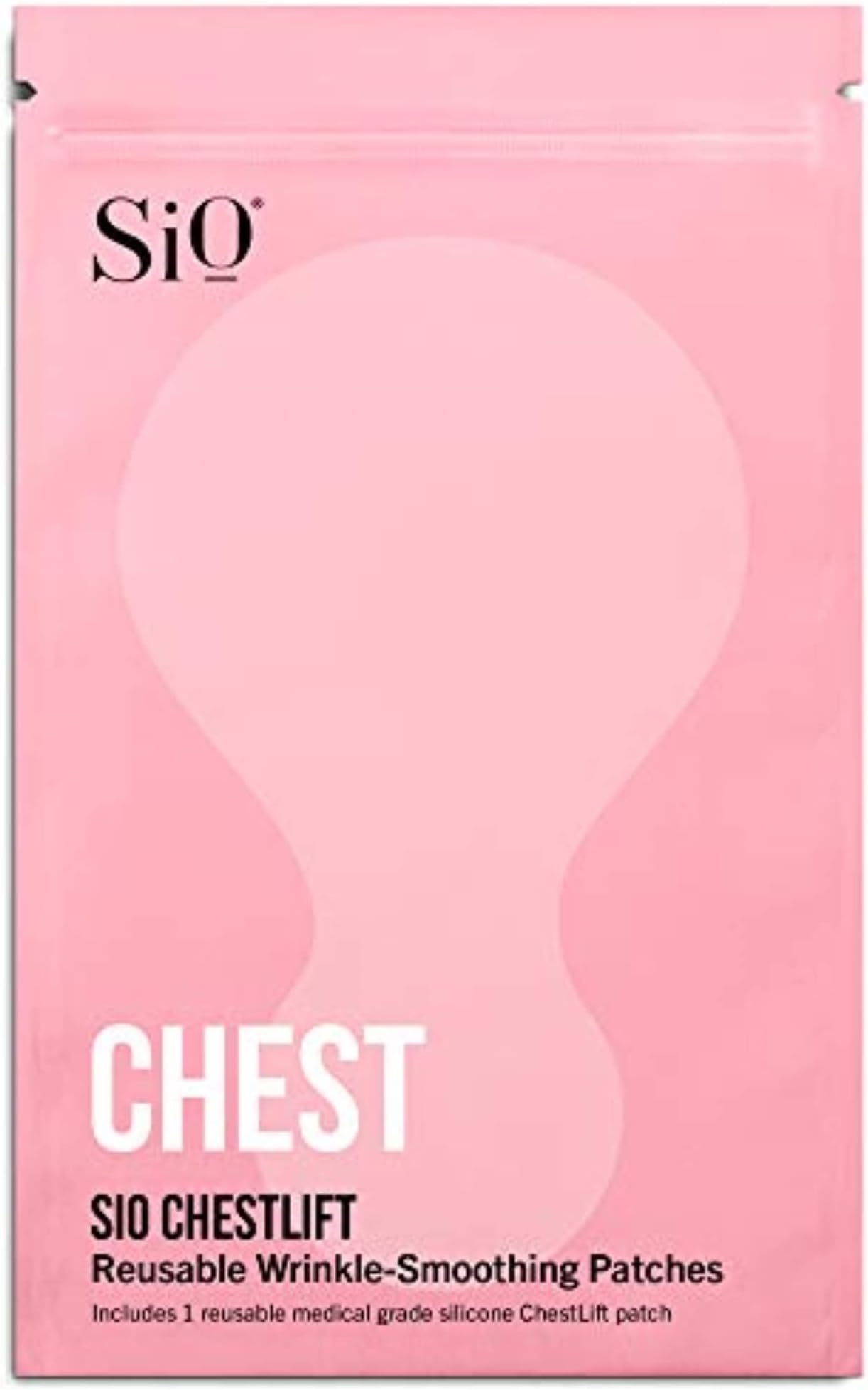 SiOBeauty ChestLift Silicone Chest Anti-Wrinkle Patches (2 Weeks Supply) - Reusable Overnight Smoothing Decollette Pad - Anti-Aging Patch For Neck & Cleavage Patch For Neck & Cleavage