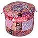 Stylo Culture Coton Patchwork Tabouret Ottoman Brodé Pouf Couverture Floral Rose