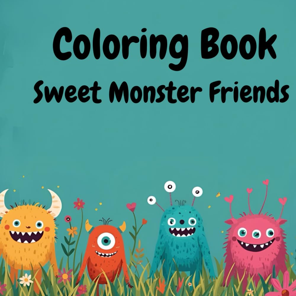 Coloring Book Sweet Monster Friends