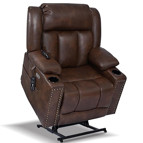 EONIX Retro Dual Motor Power Lift Recliner Chair for Elderly,