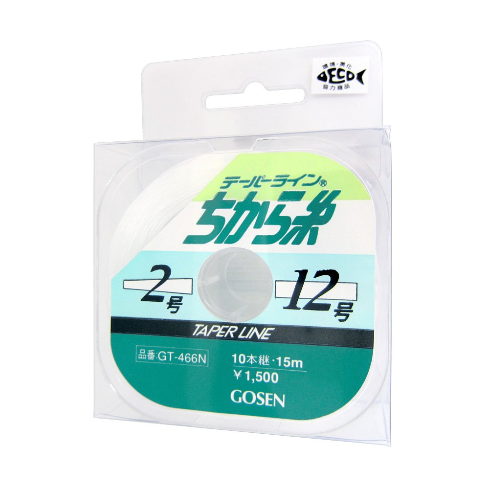 Amazon.co.jp: ゴーセン(GOSEN) テーパーライン ちから糸(ナチュラル