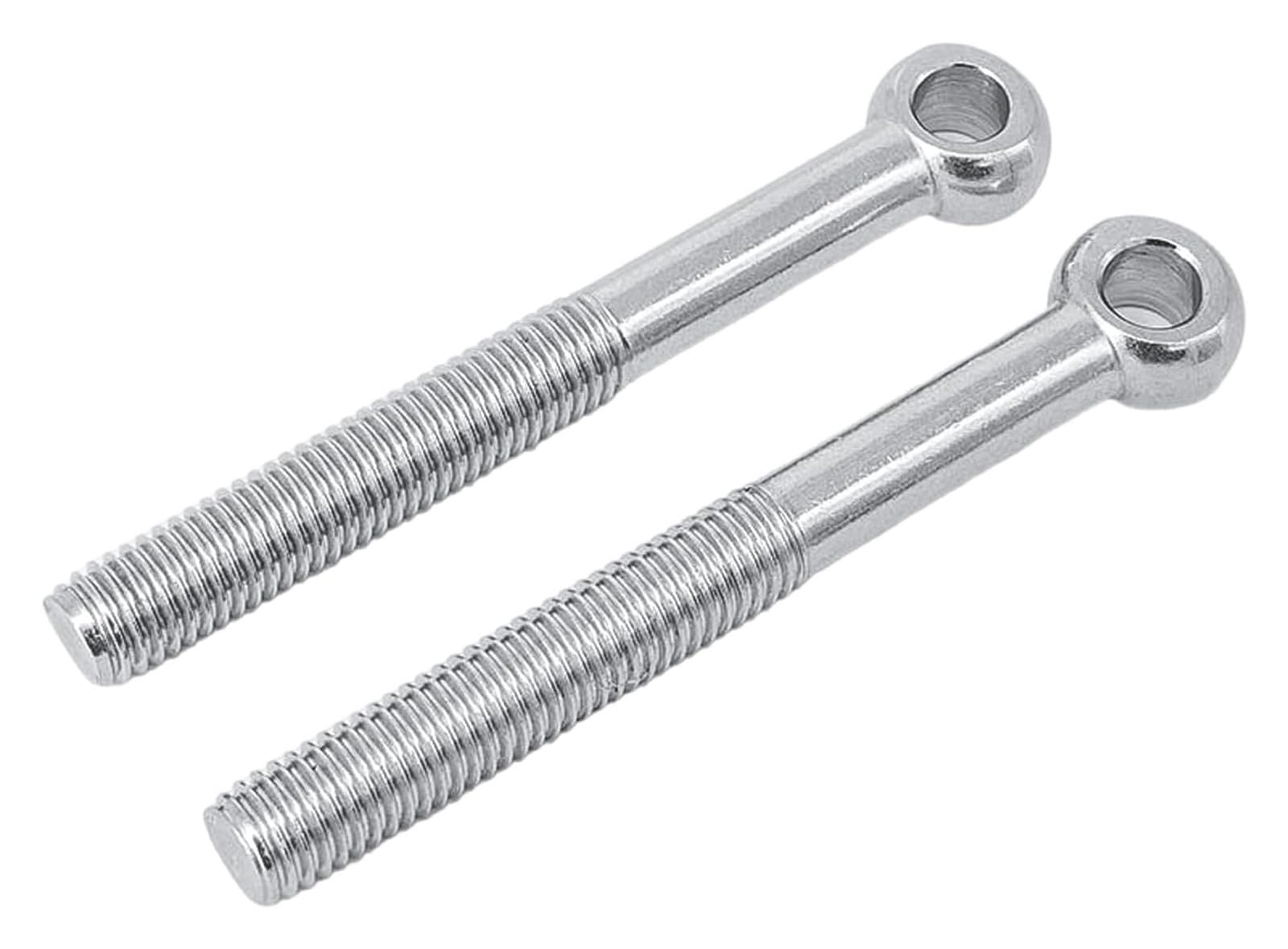 2 Pernos de Ojo elevación M12 304 for maquinaria, renovación viviendas y tuberías(M12x160mm)