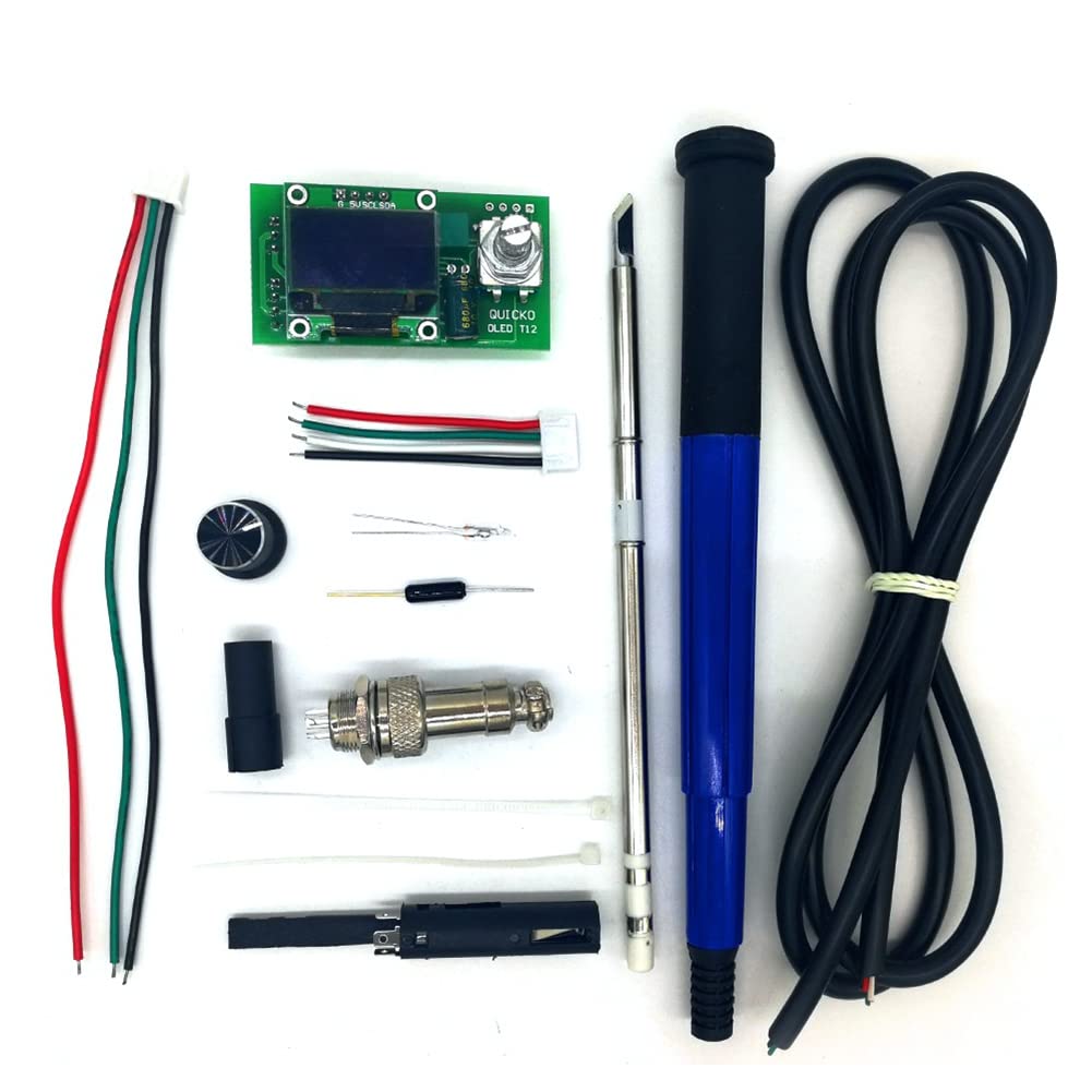 T12 kontroler OLED cyfrowa stacja lutownicza zestawy DIY z uchwytem zastosowanie do końcówek T12