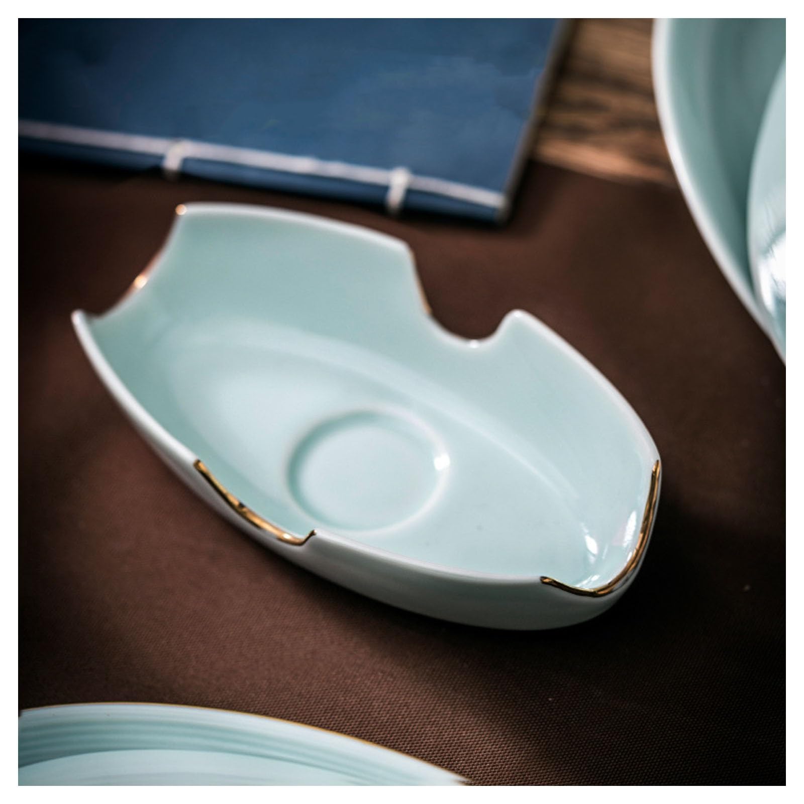 Scaldavivande da buffet, scaldavivande rotondo in ceramica con coperchi, ideale per matrimoni, ristoranti e buffet, vassoio per alimenti per catering, eventi