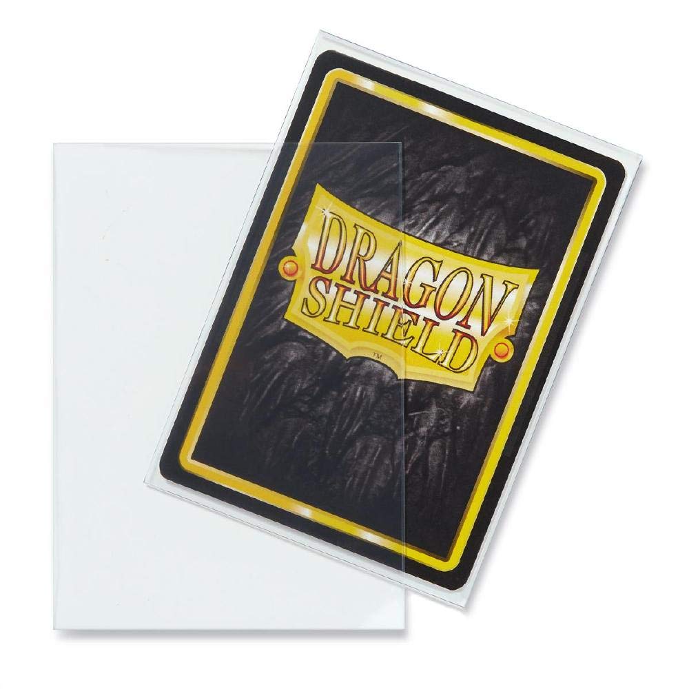 Dragon Shield Classic, Transparent 200 Sleeves Kartenhüllen (2 Packs, 2x100) für TCGs wie Pokemon MTG Magic