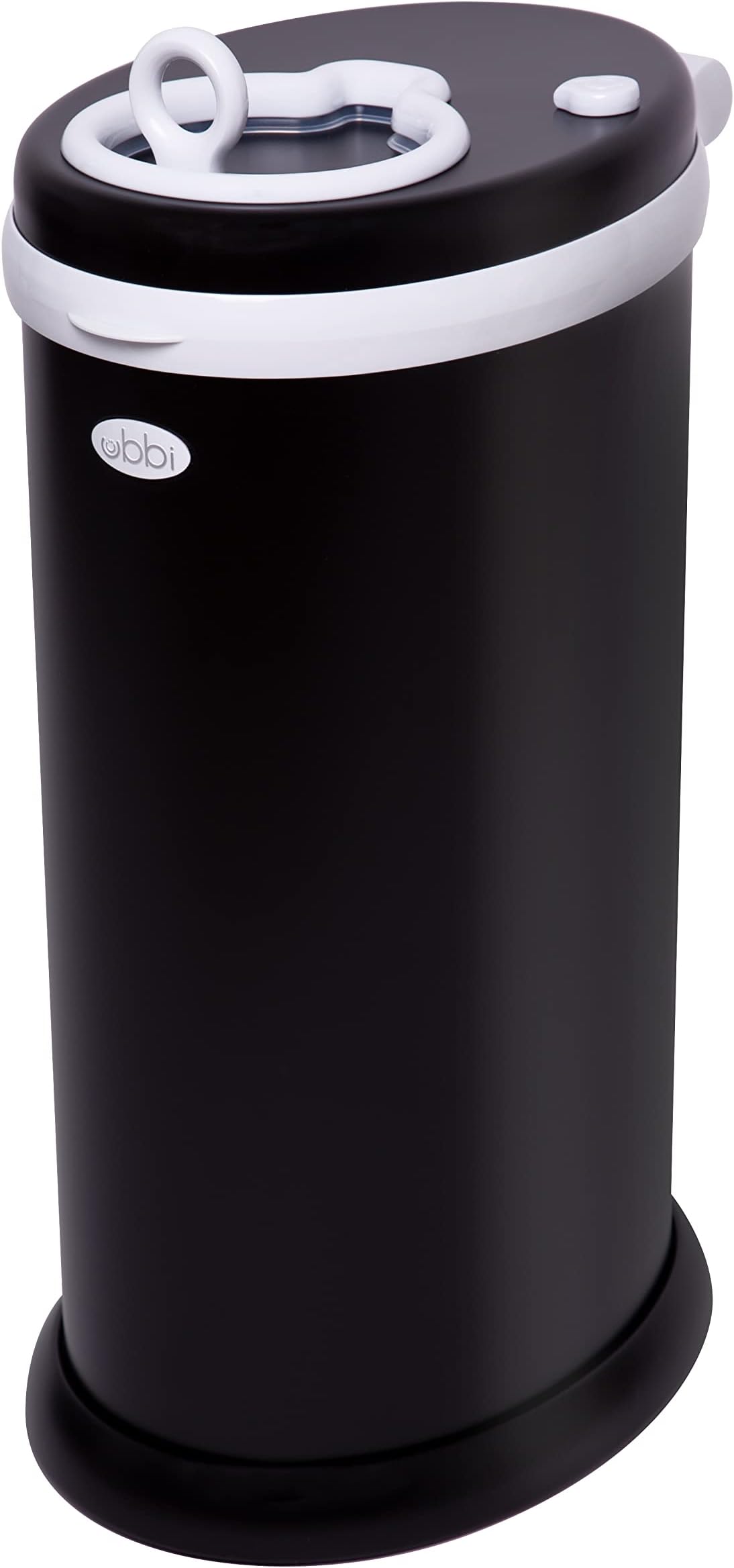Steel Odour Locking Nappy Disposal Bin, No Special Bag Required Money Saving, Awards-Winning, Modern Design Registry Must-Have Nappy Bin, Matte Black