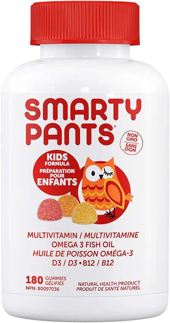 Smarty Pants Kids Formula Multivitamin/Omega3 Fish Oil, 180 Gummies