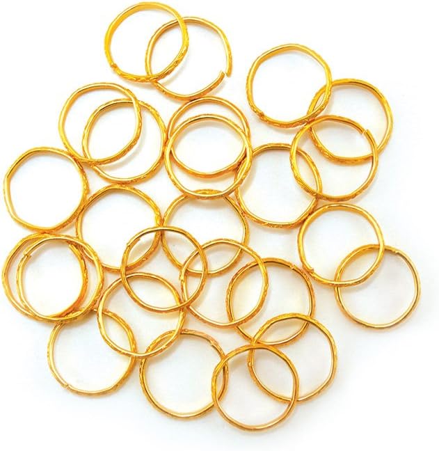 Multicraft Imports WB200AWedding Rings 3/4" 24/Pkg-Gold (WB200A)