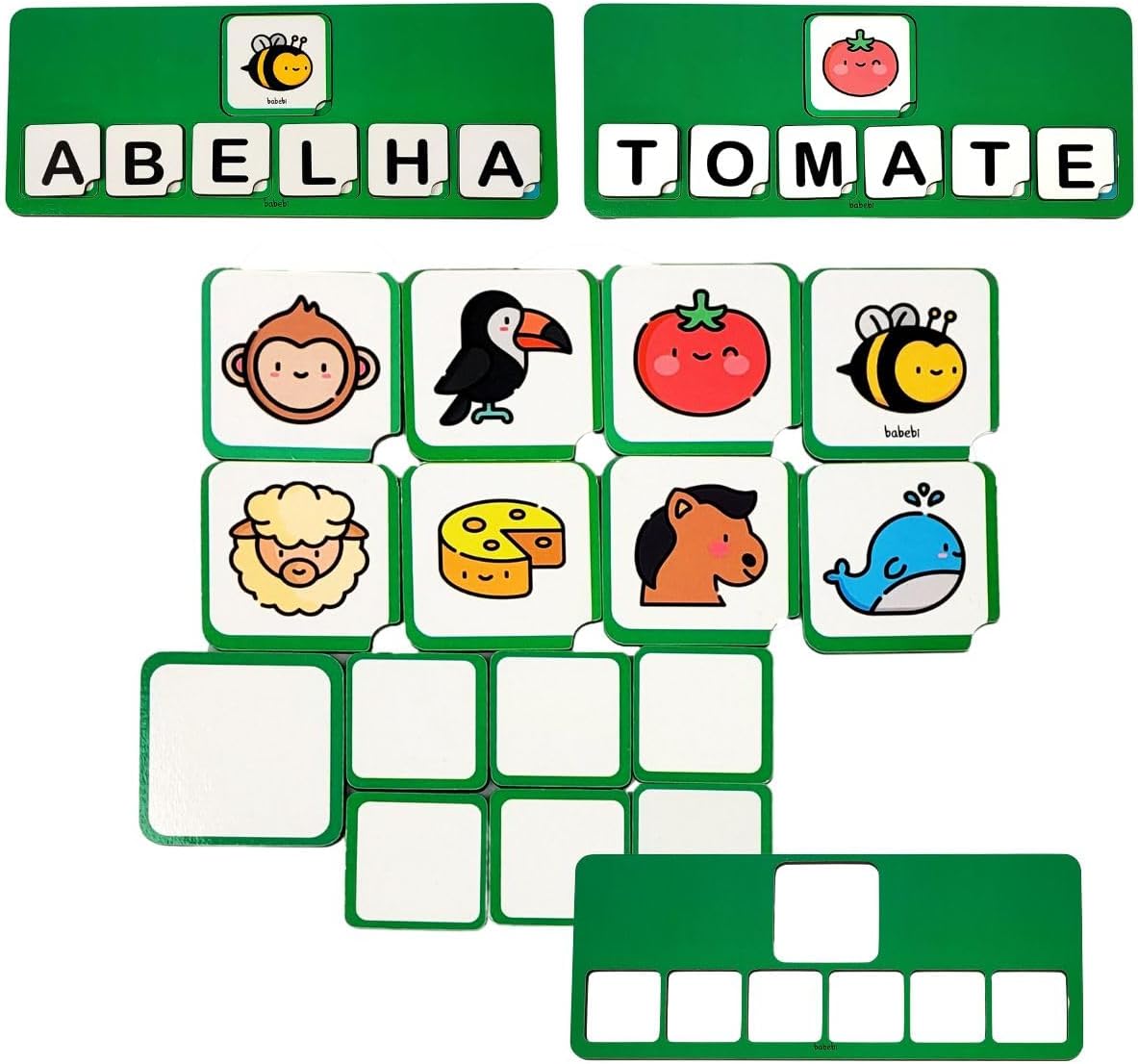 Jogo Juntando Letras - Madeira - Babebi