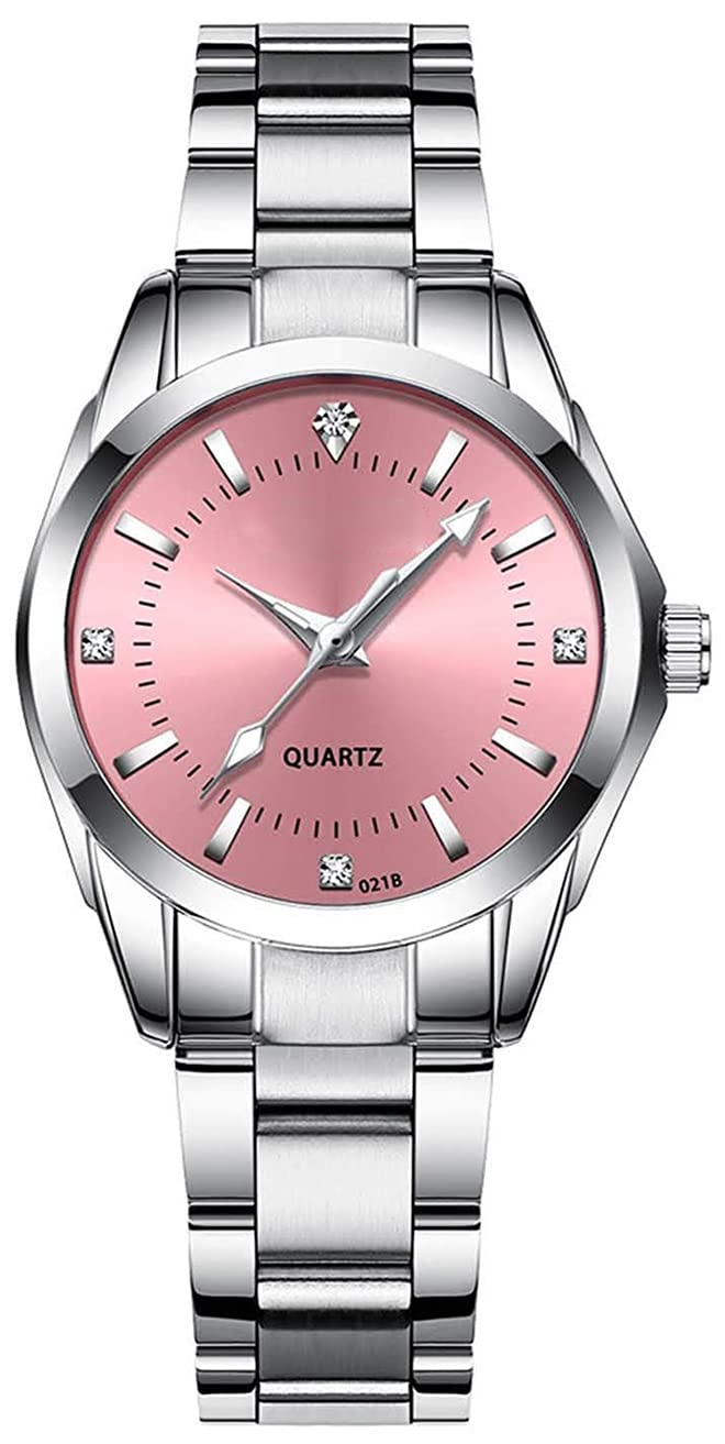 Sponsored Ad - Women Watch Classic Silver Stainless Steel Waterproof Quartz Analog Watch Fashion Ladies Wrist Watches