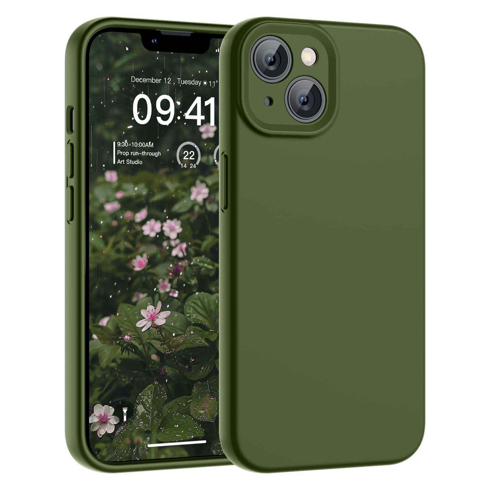 SUPFINE Designed for iPhone 14 Case,Premium Liquid Silicone with [Soft Anti-Scratch Microfiber Lining][Upgraded Camera Protection] Slim Shockproof