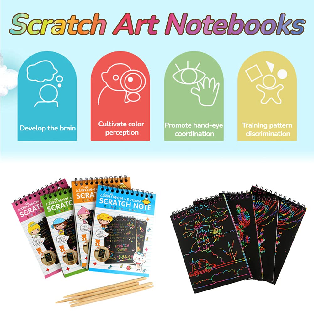 Juego De Notas De Arte De Papel Para Rascar, Pintar Y , Proyectos Educativos De Manualidades De Papel Para Ninos Kits De Manualidades De Dibujo Amarillo