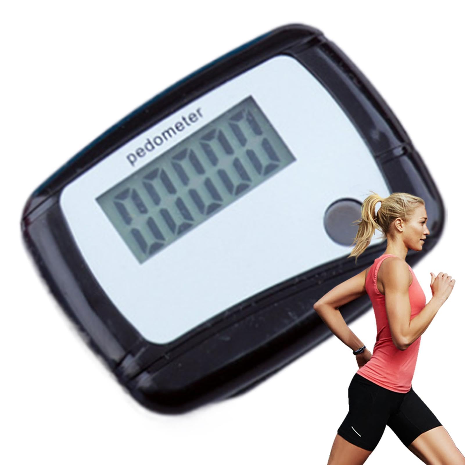 Simple Step Counter, Pedometer for Walking, 3D Pedometer with Clip & Lanyard, Portable Real-time Step Counter for Walking, Accurate Steps Trac-ker, Digital LCD Pedometer for Jogging Running
