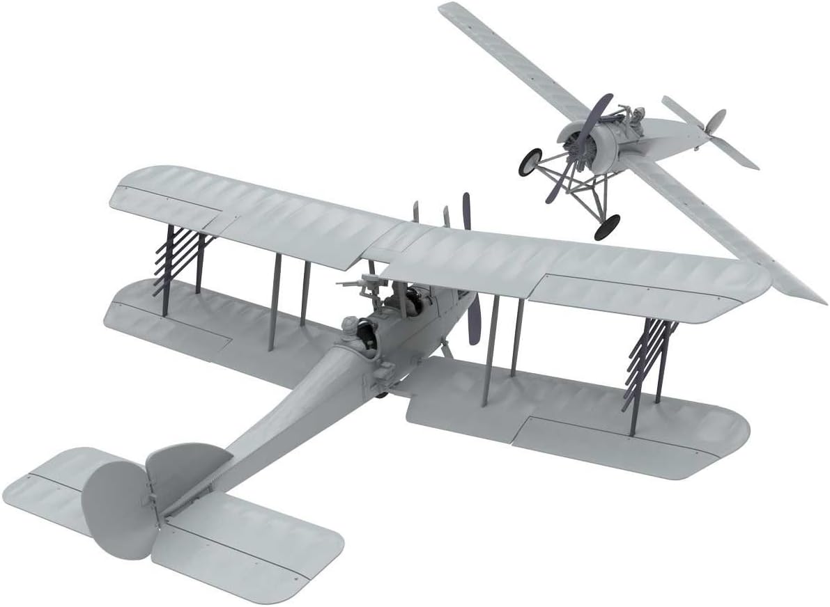 Airfix A50177 E II Royal Aircraft Factory BE2c Military Dogfight Doubles Plastic Model Gift Set (1:72 Scale)