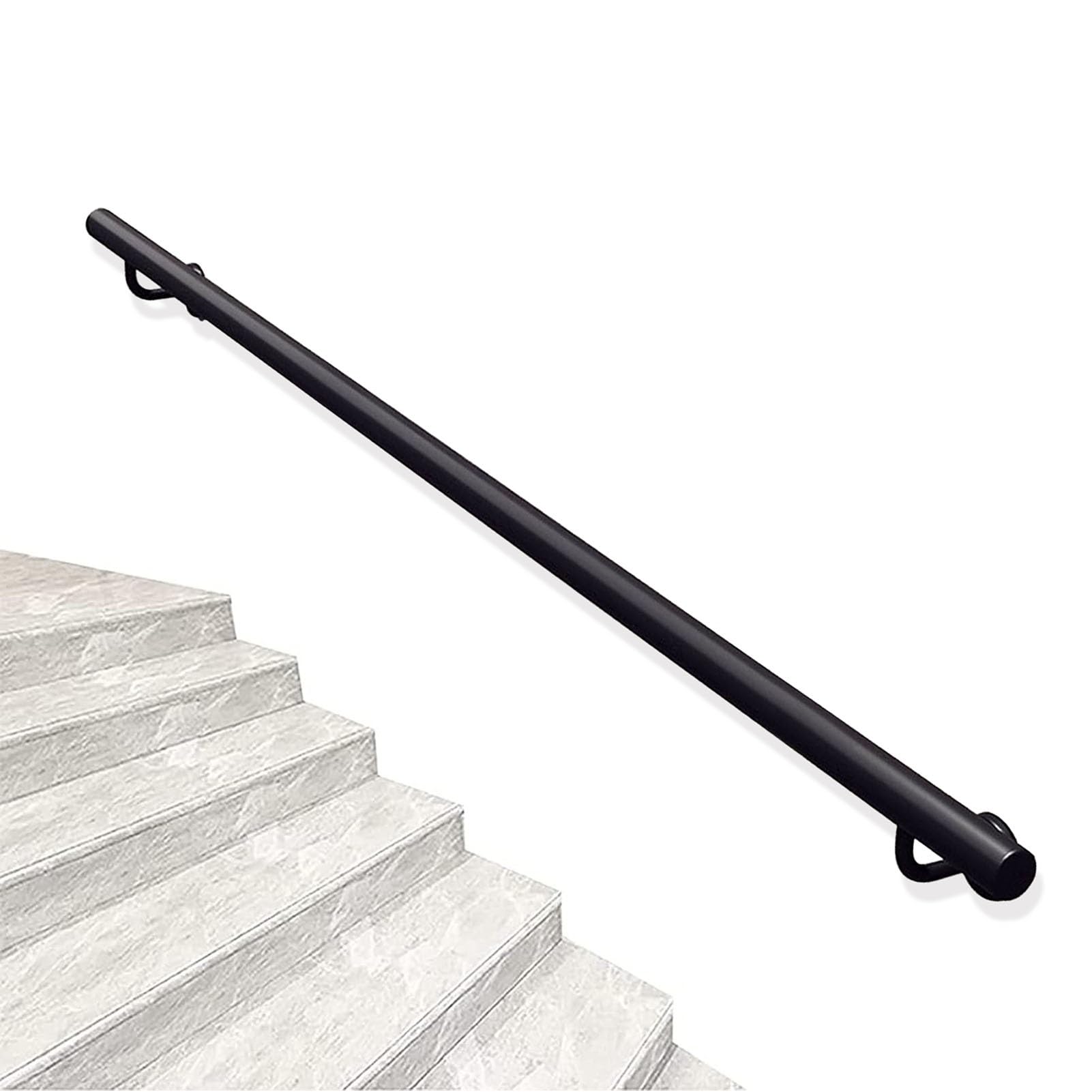 Rampe d'escalier en fer forgé noir de 150 cm à 6 m pour sécuriser vos intérieurs et extérieurs