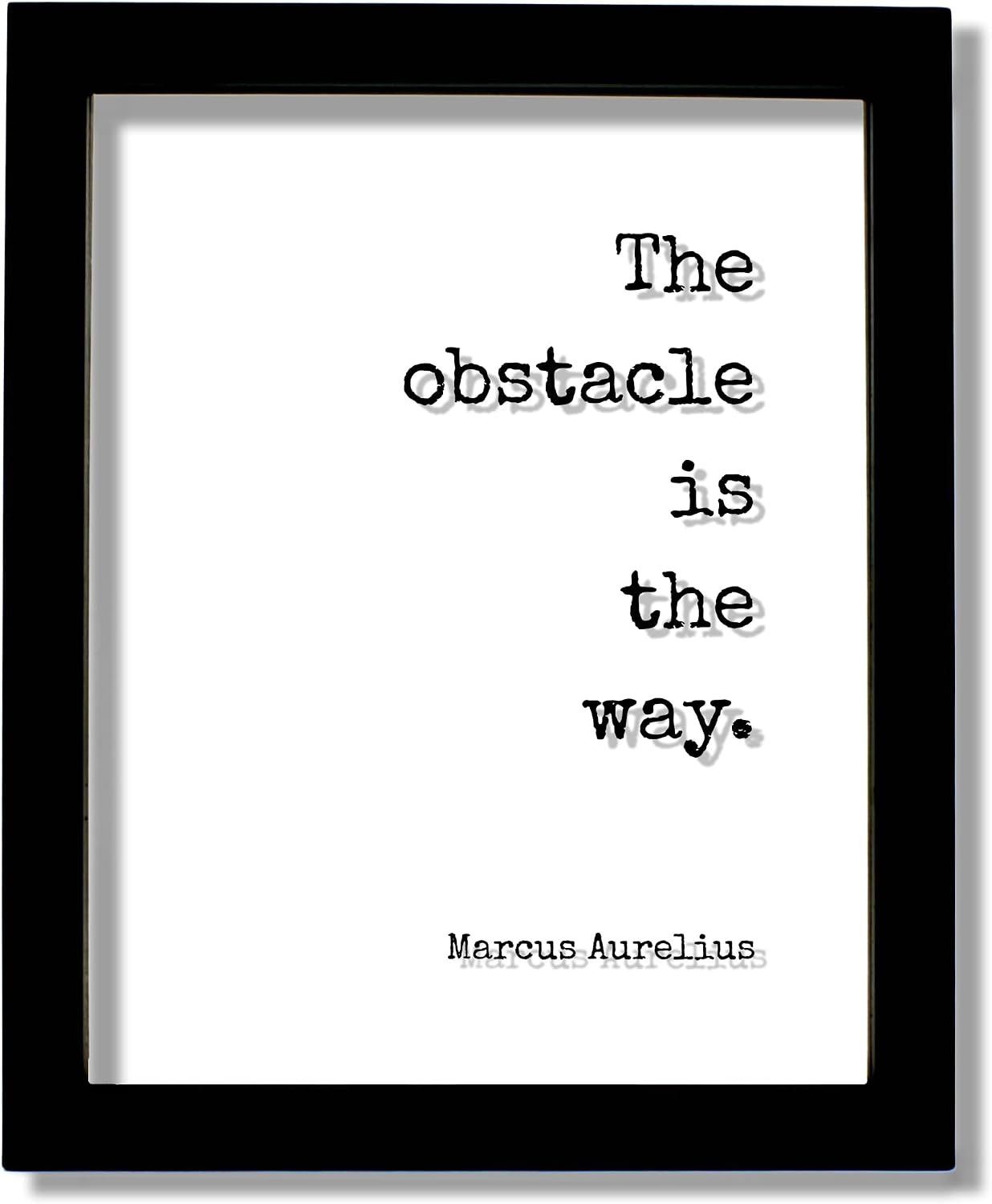 Marcus Aurelius - The obstacle is the way - Floating Quote - Hard Work Motivation Success Business Progress Inspiration Workout Exercise Achievement Victory Prosperity
