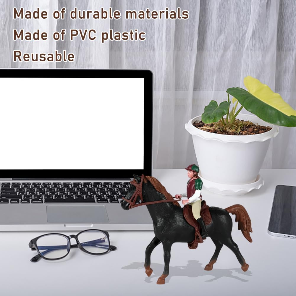 Horse Toy, Horse Rider for Kids, Horse Toys Playset with Cowboy, Farm World Horse Club Rider with Horse Figurines 2