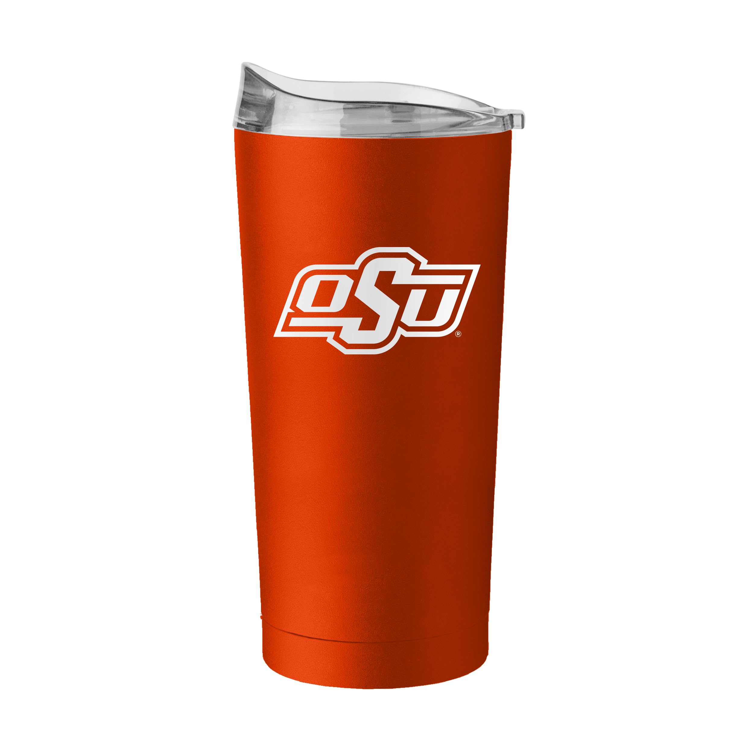 Logo Brands NCAA 20 oz Powder Coat Stainless Tumbler -Double-Wall Insulated Everday Tumbler for Hot or Cold Drinks, High Lip Lid, Team Color