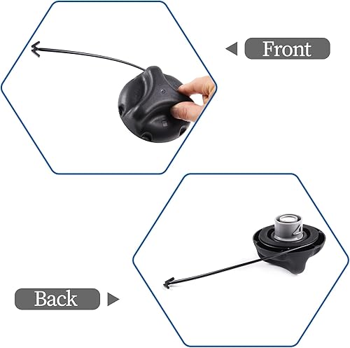 Miniatura 7 de Tapa de gasolina del tanque de combustible 25827646 compatible con Hummer H2 2004, 2005, 2006, 2007, 2007, 2008, 2009, 2010, Hummer H3T 2009 2010