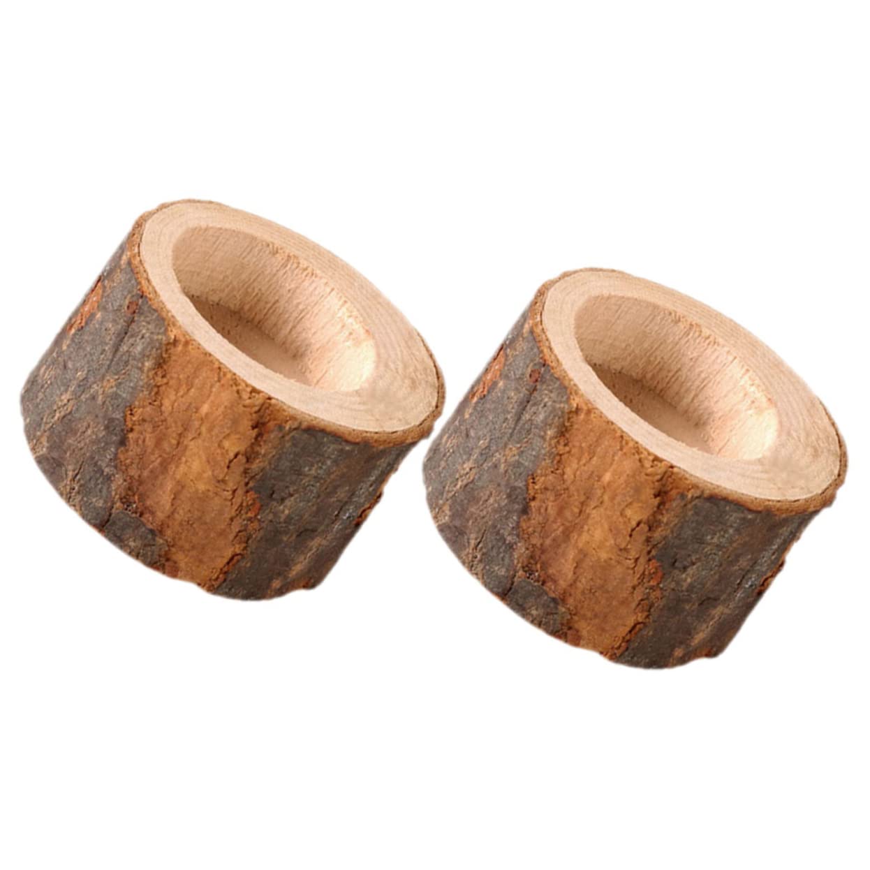 Cabilock 2pcs Stake Candle Holder Candle Sticks Tealight Candle Holder Candle Holder Table Centerpiece Wooden Candle Holders Wood Tea Light Holder Candlestick Holder Candle Stands