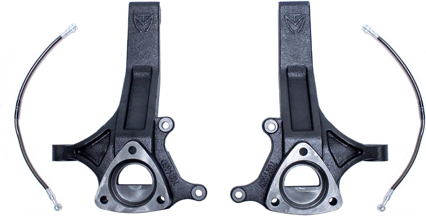 MaxTrac 2009-2014 Dodge RAM 1500 2wd 4.5" Lift Spindles W/Extended Brake Lines