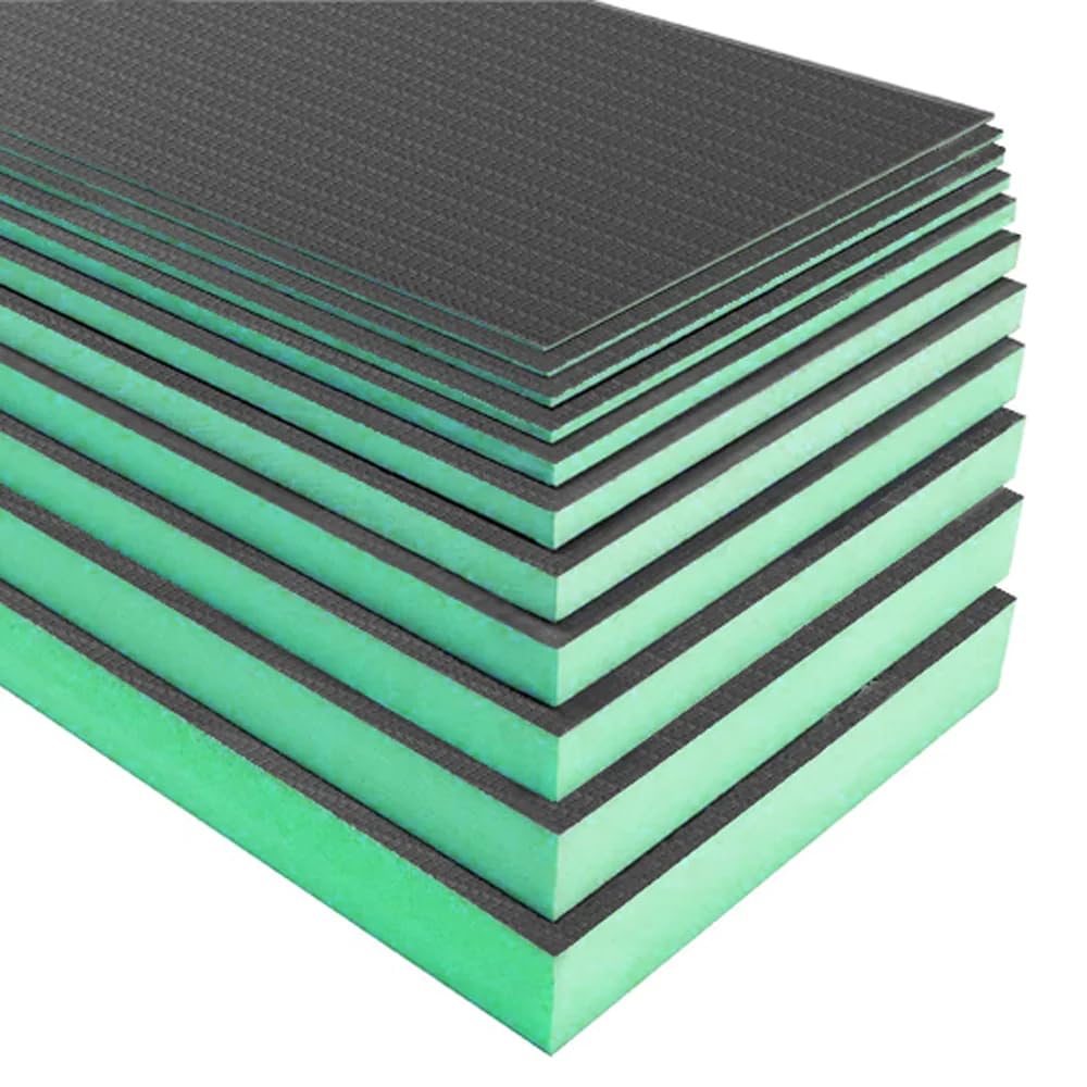 AICA Tablero de respaldo de azulejos de XPS, Tablero de aislamiento impermeable, Panel de construcción, 1250x600x40mm; 4 piezas/juego