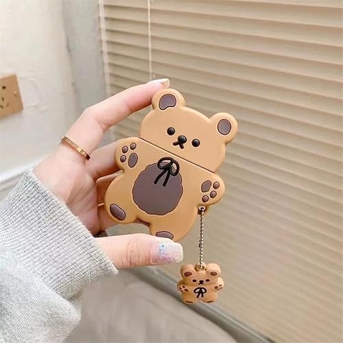 Miniatura 2 de Yatchen Funda para Airpods 3, linda funda protectora de silicona suave Kawaii con llavero a prueba de golpes, funda de carga para AirPods Pro para