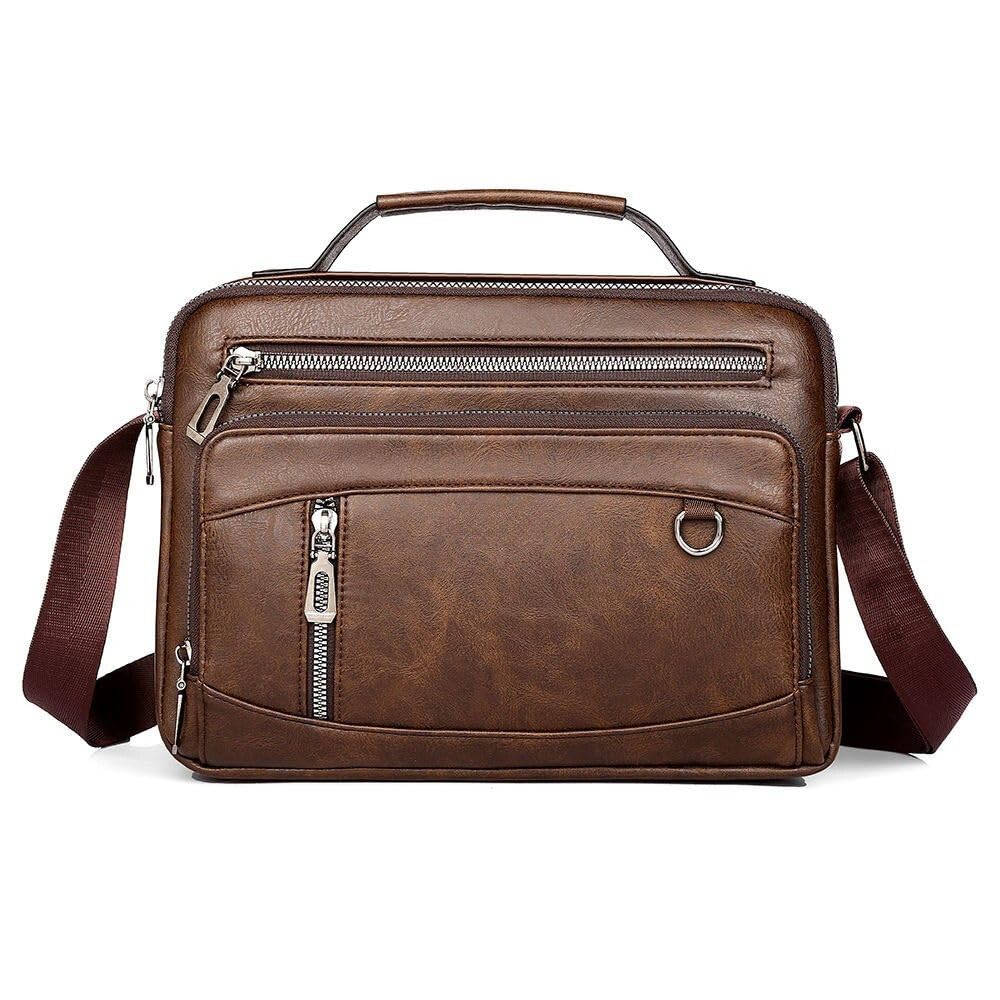 Men’s PU Leather Sling Bag | Premium Crossbody Side Bag for Daily Essentials | Small Messenger Bag for Travel, Office & Casual Use | Not for Laptop|-image-41