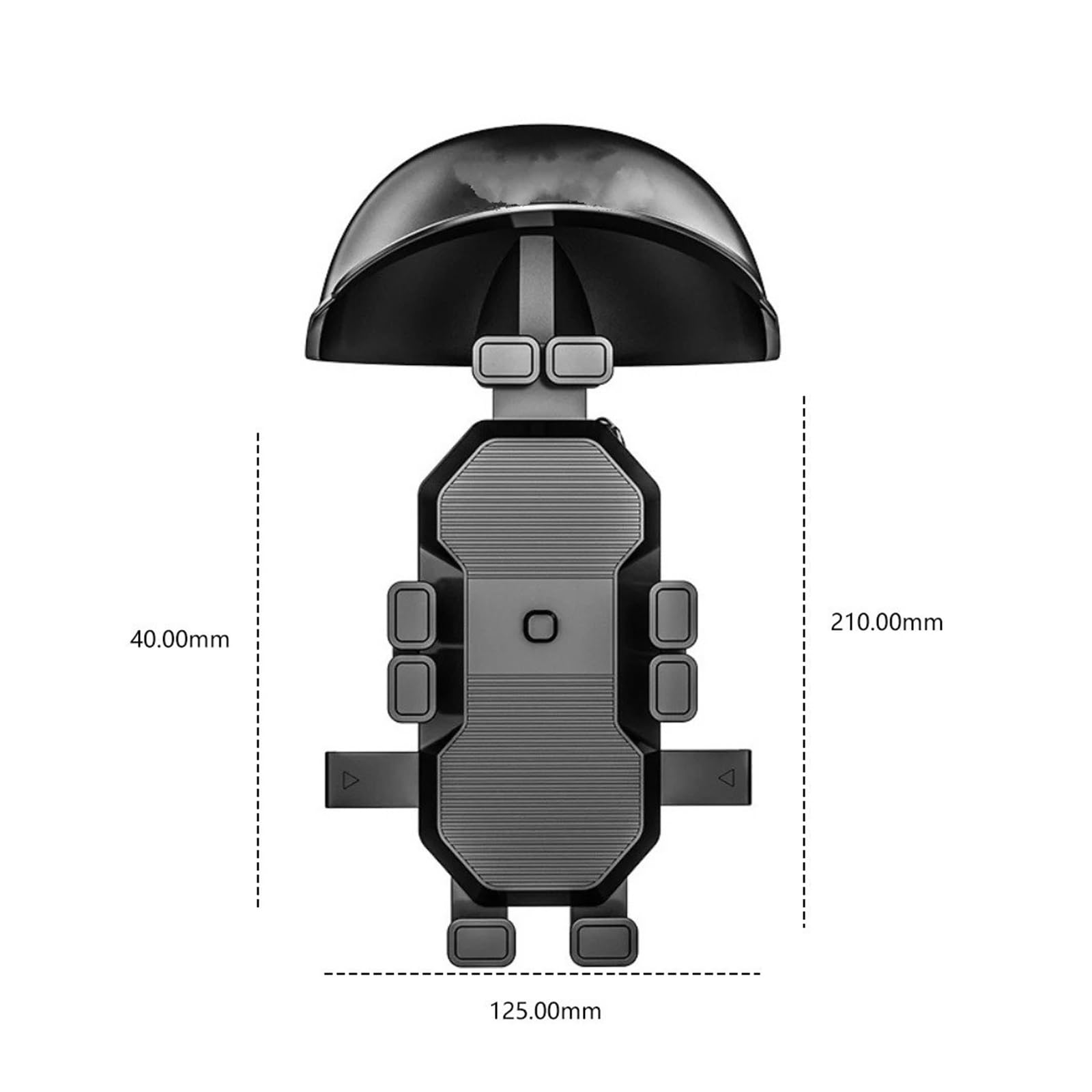 Support Navigation GPS Support De Navigation pour Vélo Électrique, Petit Casque, Pare-Soleil, Poignée Moto, Téléphone, Parapluie Étanche(A)