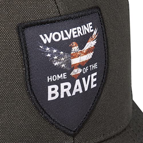 Image of Wolverine Trucker Hat | Mesh Back | Snapback | Adjustable | Rugged | Durable | Workwear