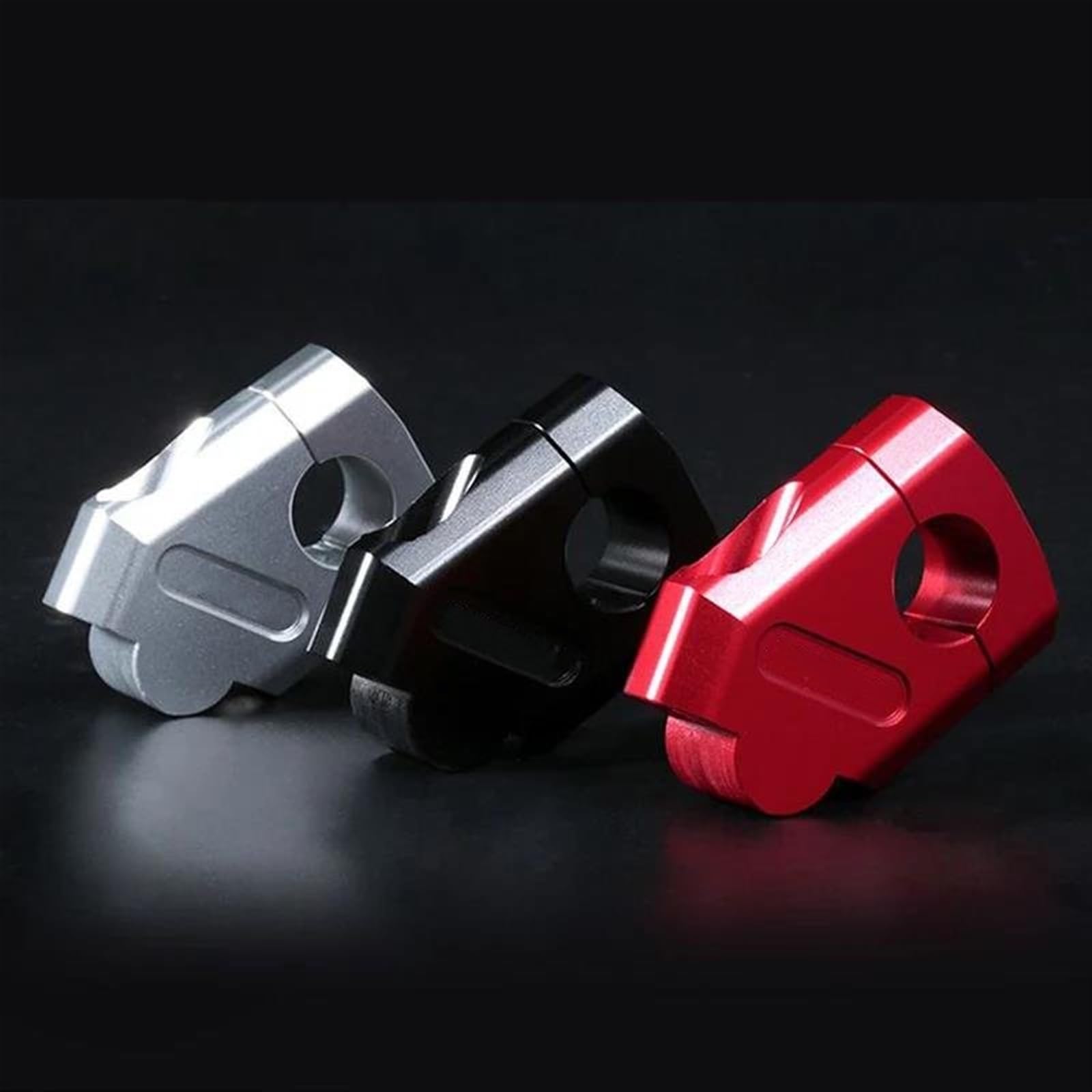 Supporto Manubrio Moto Riser Manubrio Morsetto 28mm 22mm per Y&amaha FZ6 S2 FZ 6 per FAZERMT-07 MT-09 MT07 MT09 MT 07 MT 09 Rialzatore Manubrio(Nero,28mm)