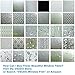 VSUDO Static Cling Decorative Window Privacy Film – Frosted Privacy Window Film with Jasmine Floral & Stained Glass Design, Adhesive-Free Tint for Home, Bathroom & Office (17.5