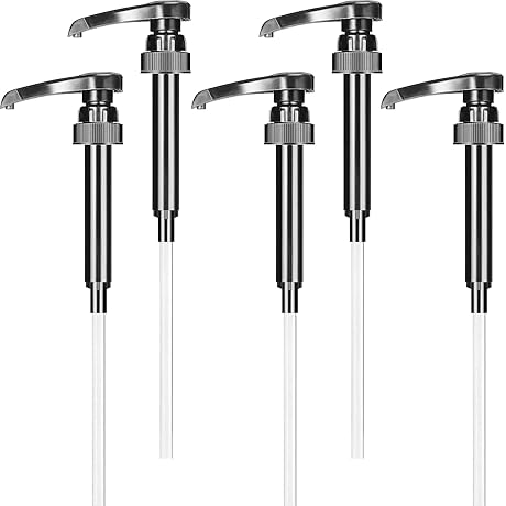 Black Syrup Pump Dispenser for 750ml/25.4 oz Skinny Syrup Bottles
