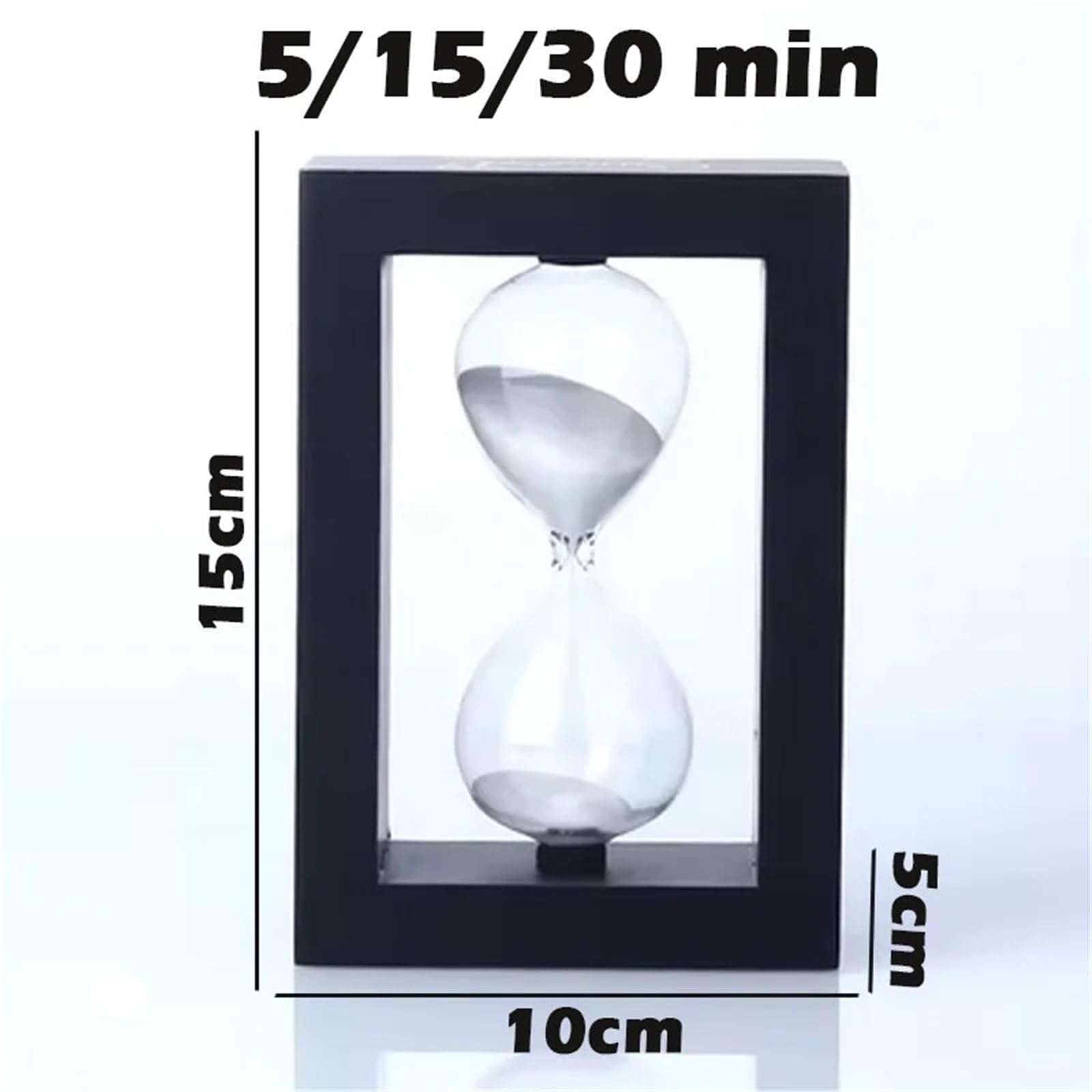 Klepsydra, Drewniany szklany timer klepsydrowy wielokolorowy 5-30 minut(Pink,15 min)