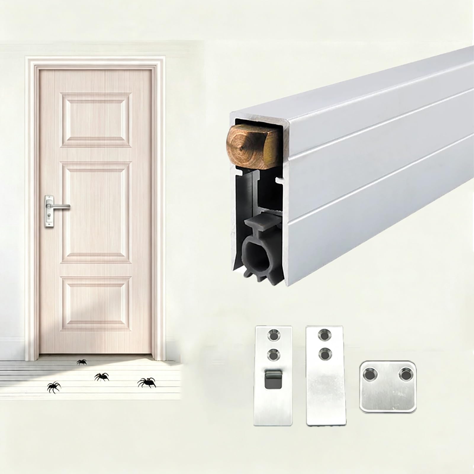 Flush Mounting Weather Stripping Door Seal Bottom Auto Lift Draft Stopper