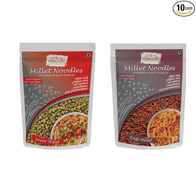 Instant Millet Noodles | (Jowar & Ragi) | (175 Grams X 2) | Combo Pack of 2 | Healthy Instant Millet Noodles