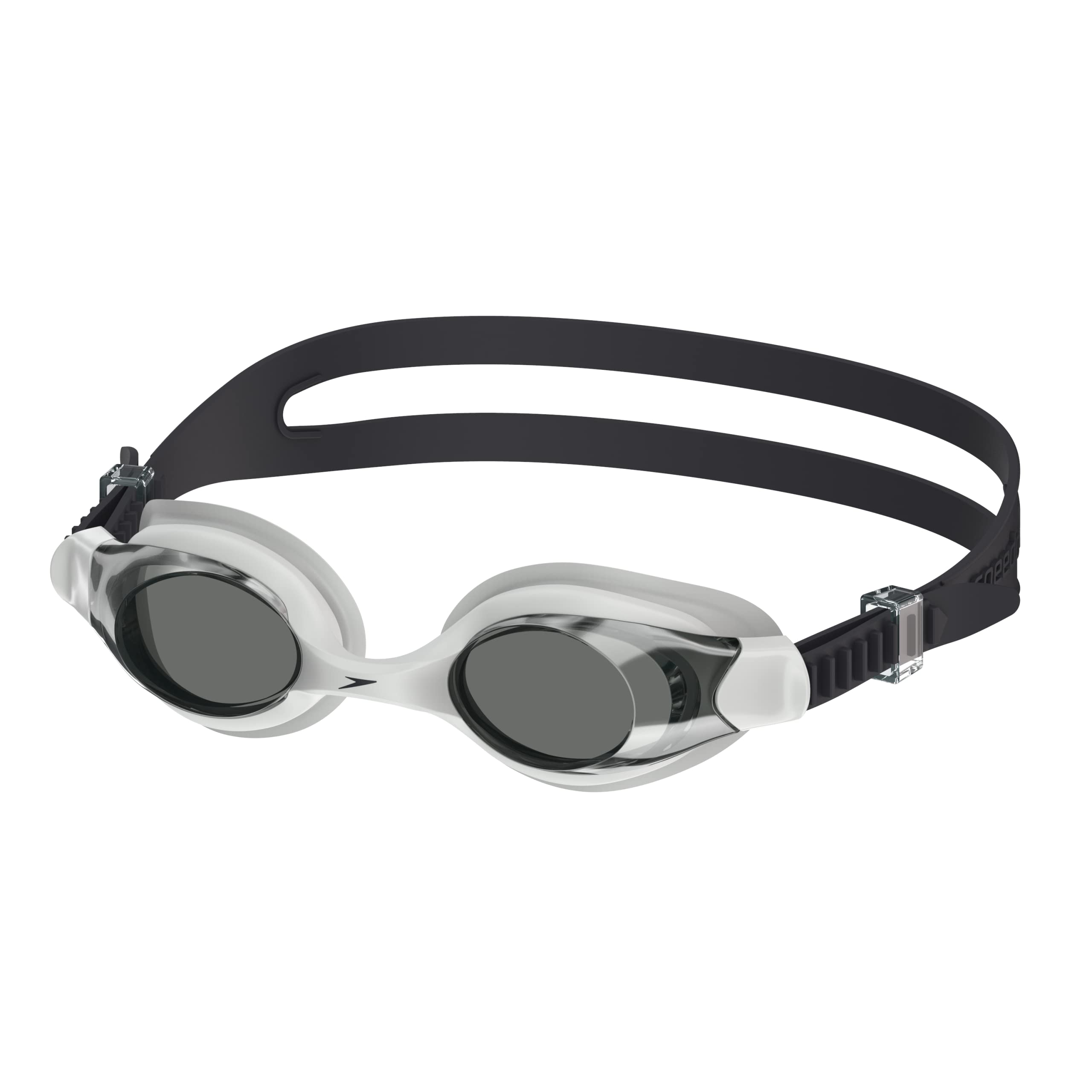 Speedo Adult Swim Goggles Hydrosity - Clear, Black and Yellow - Adjustable Fit - Swimming